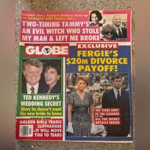 Globe  Magazine Cover Bold Headlines